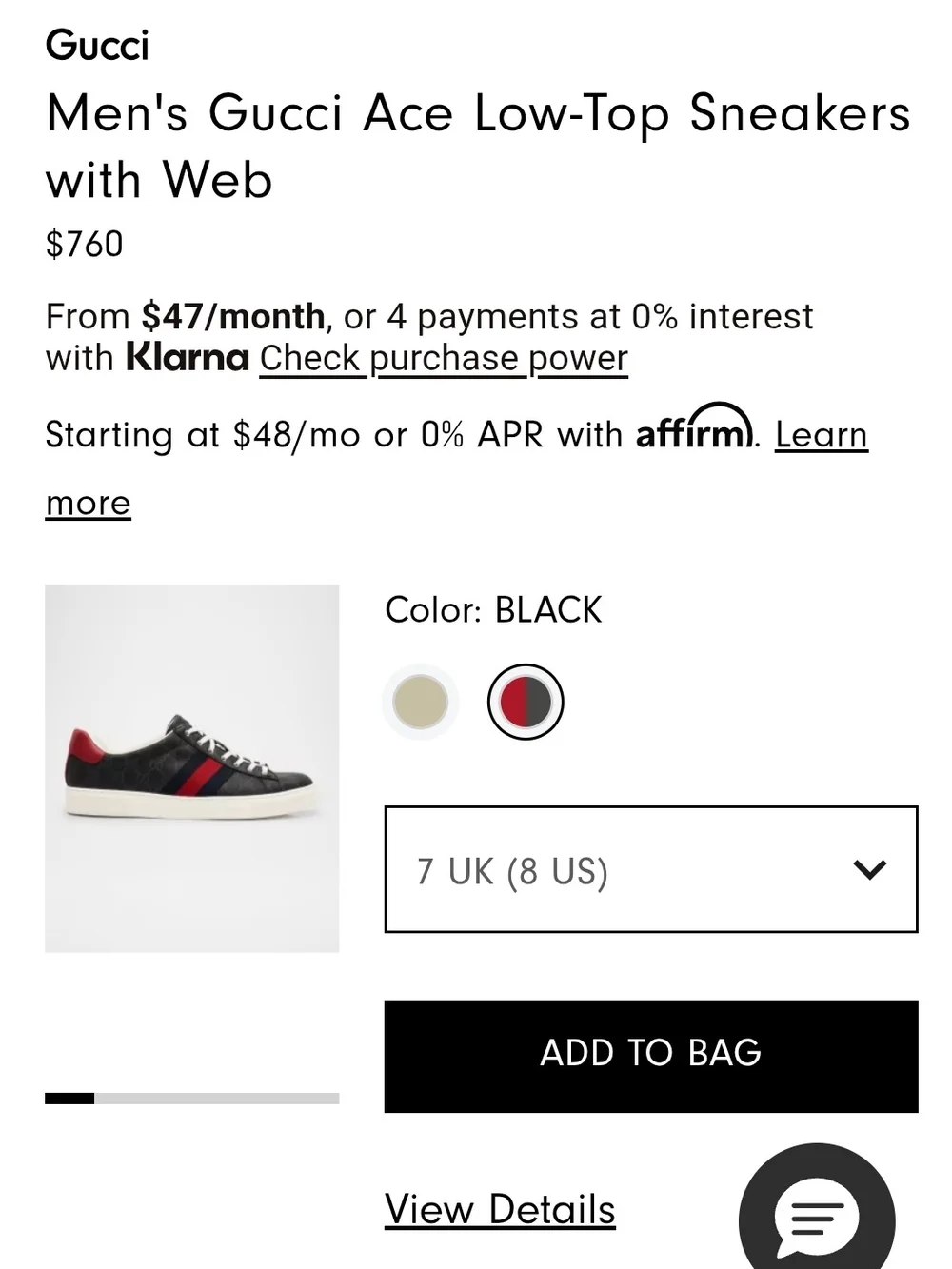 Gucci mens 